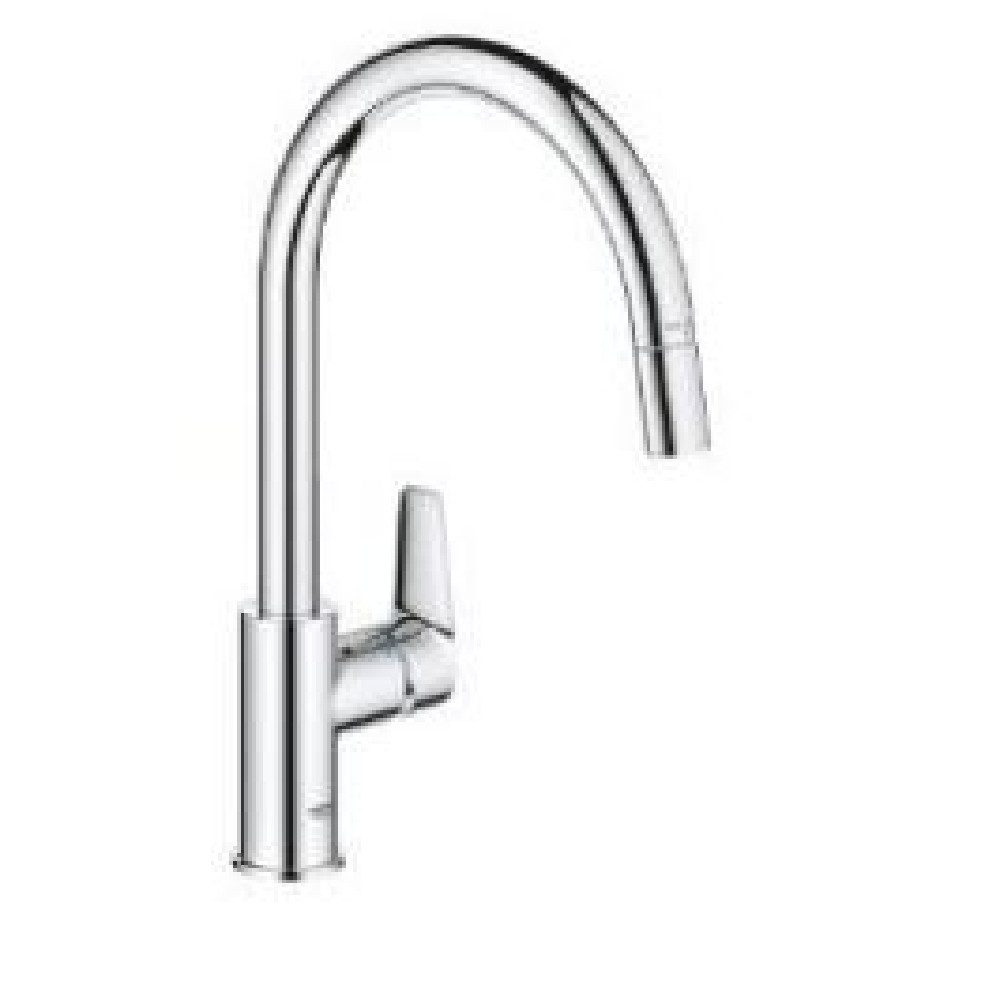 Grohe Küchenarmatur Start Edge Einhand-Armatur, Hochdruck, chrom (30550000)