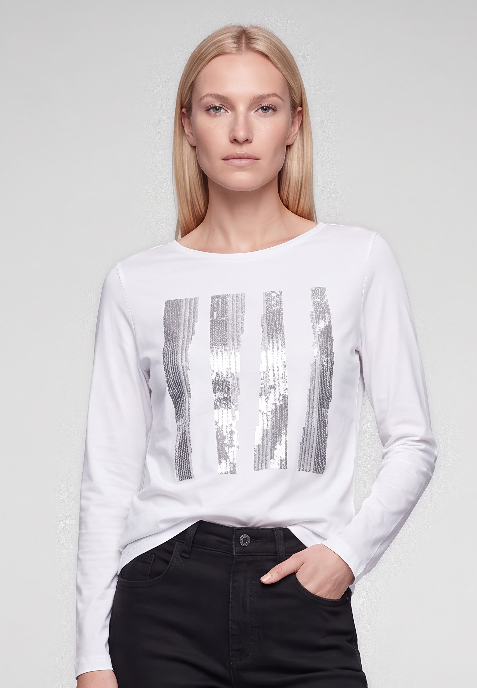 MARC AUREL Shirtbluse mit Pailletten