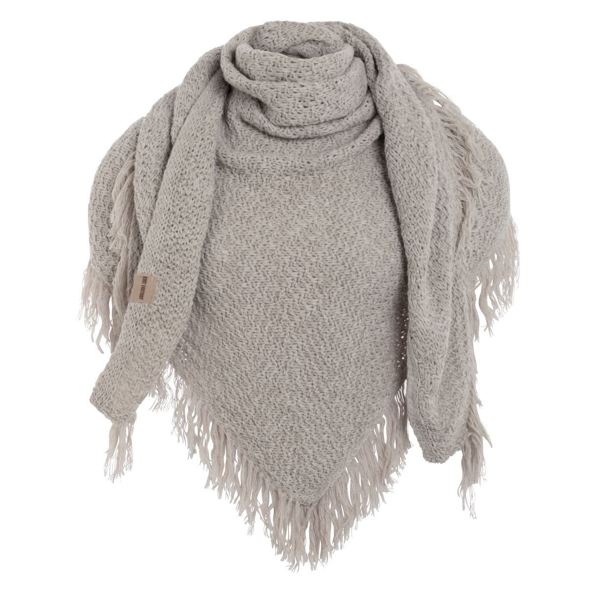 Strickschal Amber Dreiecksschal Iced Clay