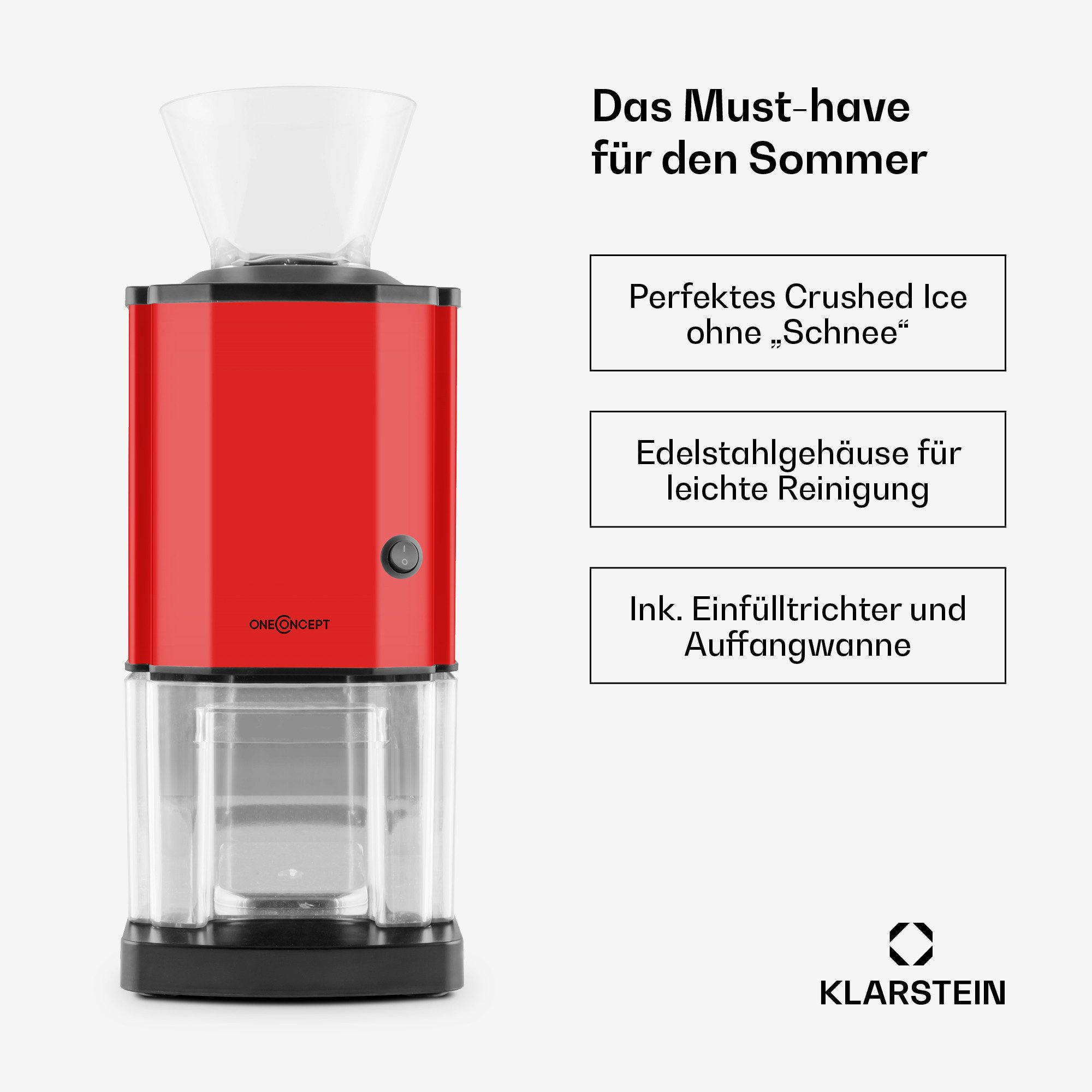 ONECONCEPT Eiswürfelmaschine Icebreaker Eiswürfelbereiter, Edelstahl 12kg/Tag Display L Eiswürfelautomat – Bild 3 von 5