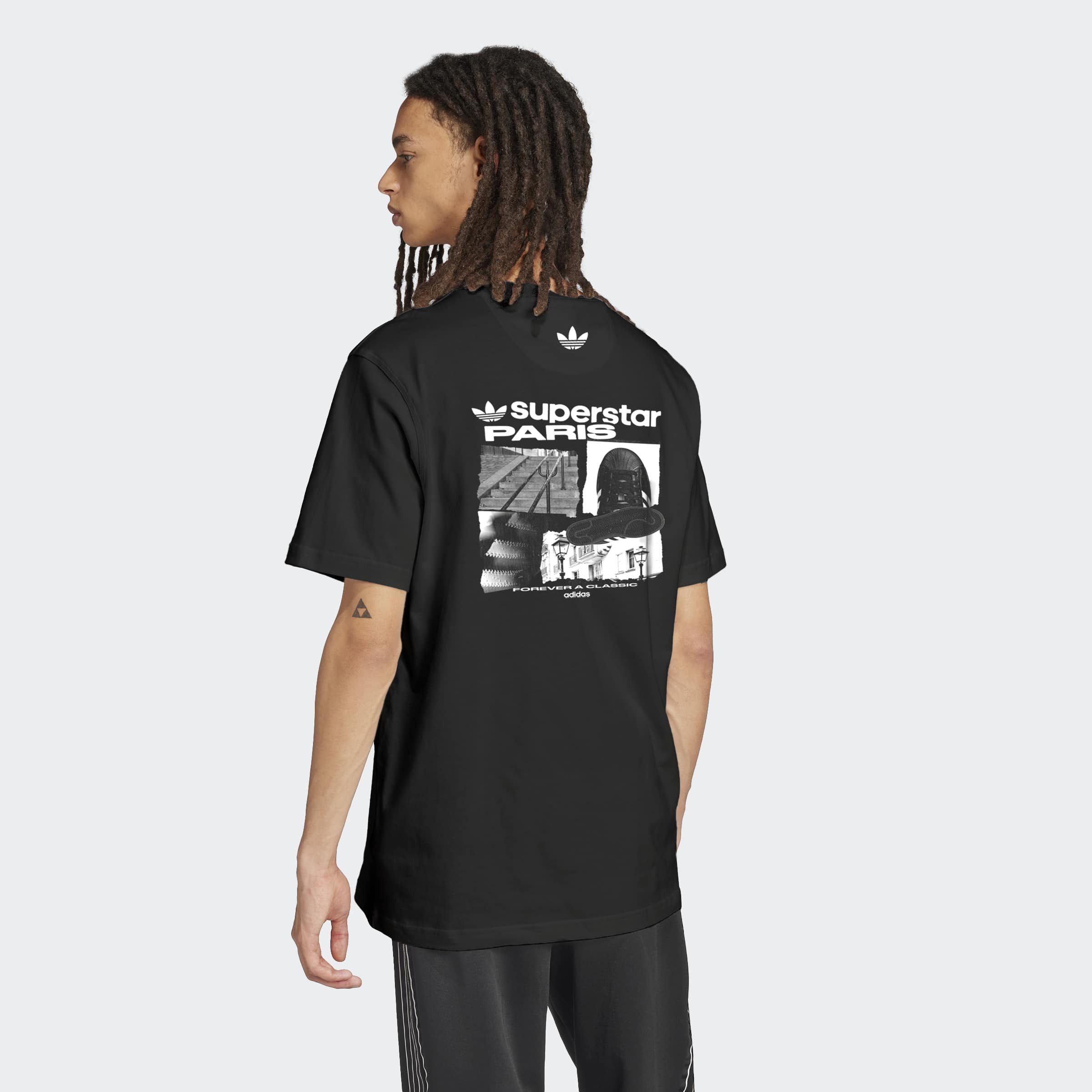 adidas Originals T-Shirt PARIS SST GFX T mit Rundhalsausschnitt, Kurzarm, s günstig online kaufen