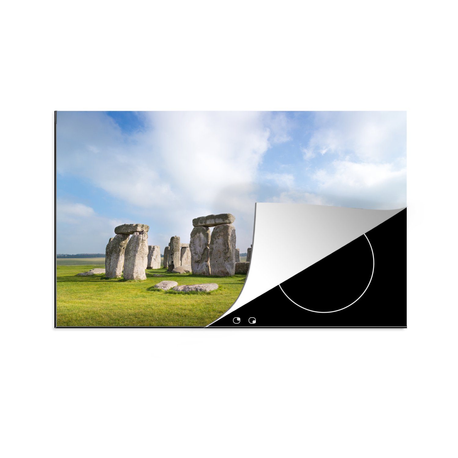 Ceranfeldabdeckung cm, Vinyl, küche, MuchoWow Stonehenge für Schutz England, Herdblende-/Abdeckplatte Induktionskochfeld tlg), 81x52 die (1 in