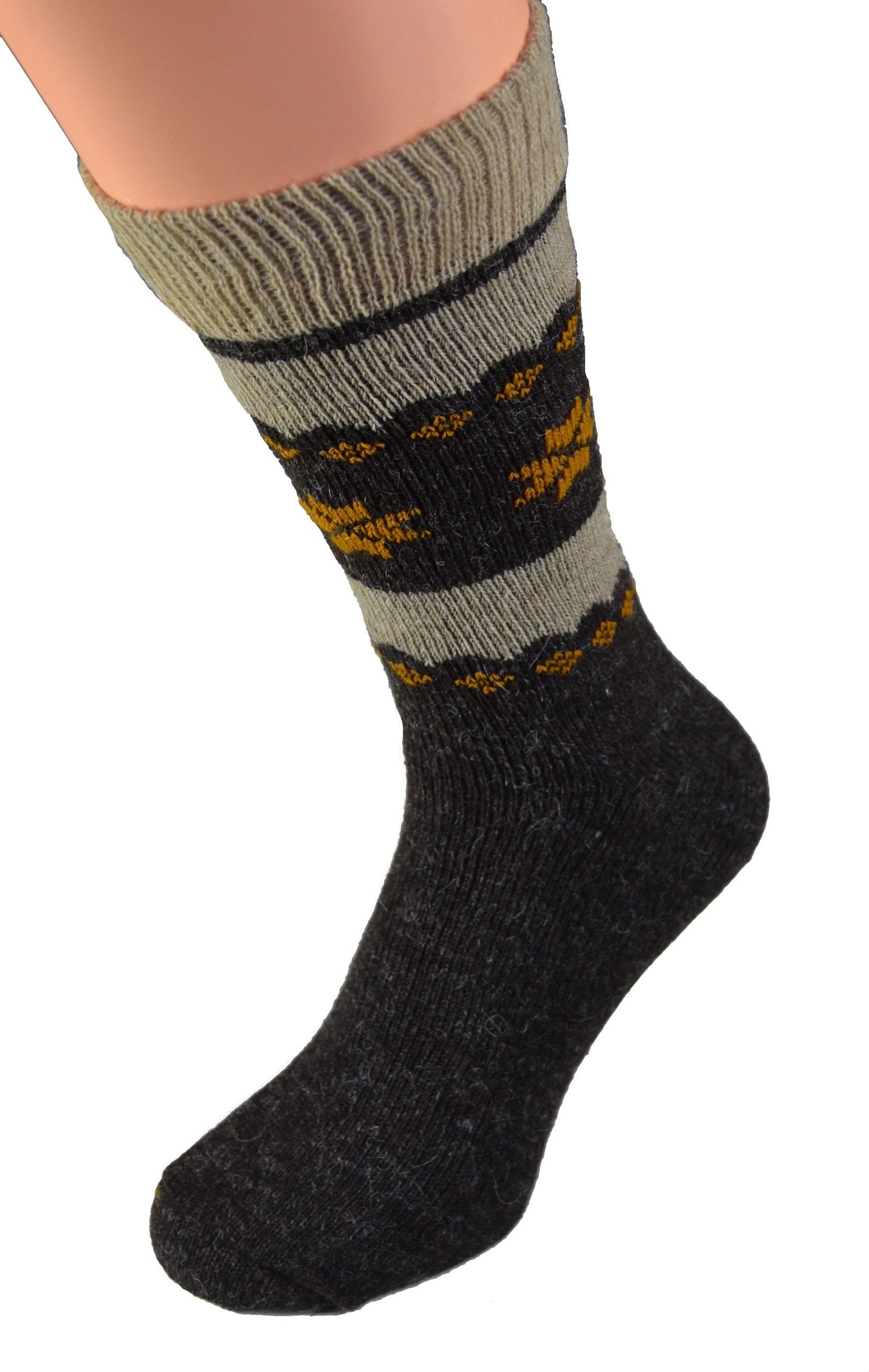 Cocain underwear Skisocken Alpaka Socken Herren Damen farbig warme Woll-Socke Wolle Thermo bunt (4-Paar) Alpaka Wollsocken für Männer und Frauen