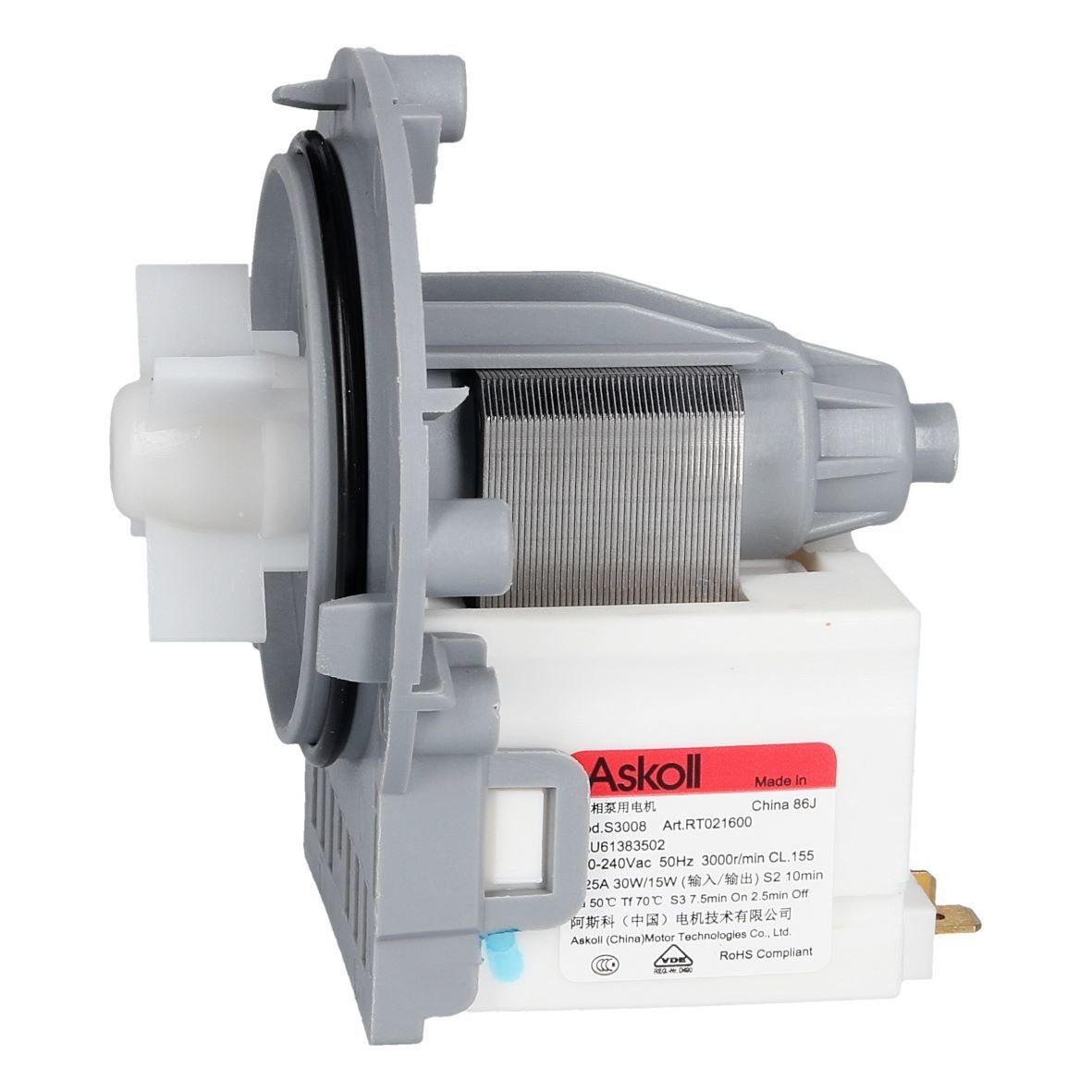 easyPART Elektropumpe wie LG Electronics EAU61383502 Ablaufpumpe 8,5µF, Waschmaschine