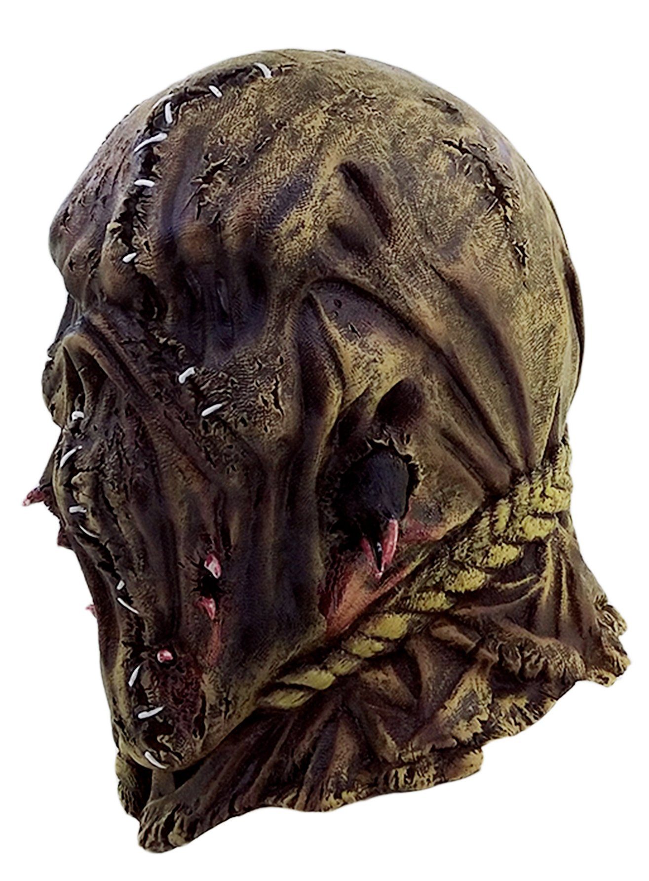 Ghoulish Productions Verkleidungsmaske Scarecrow Monster Maske, Fieses Sackgesicht als Halloween-Vogelscheuche