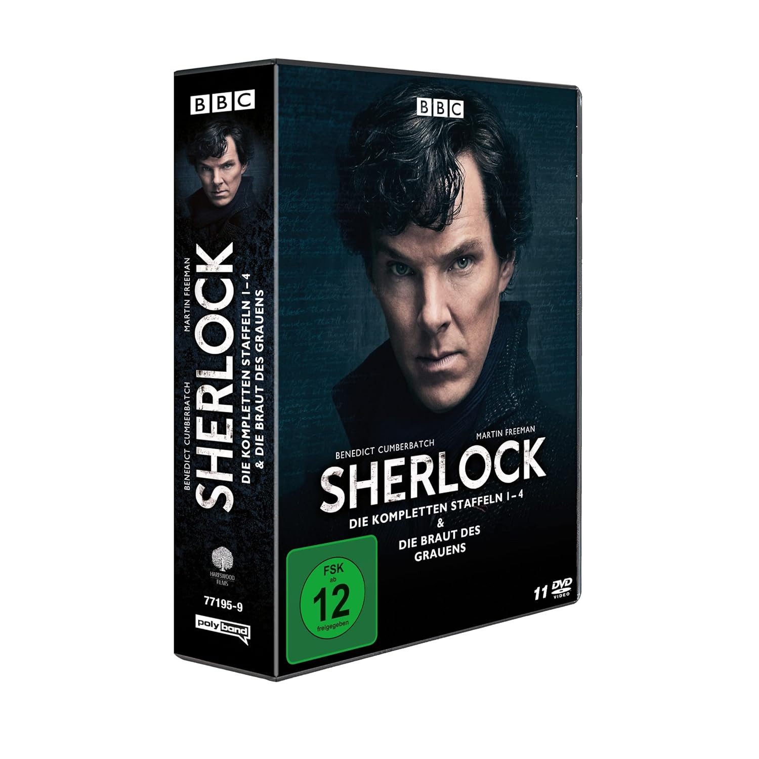 WVG DVD Sherlock - Die komplette Serie: Staffeln 1-4 & Die Braut des Grauens, (11-St), Auf 11 DVDs