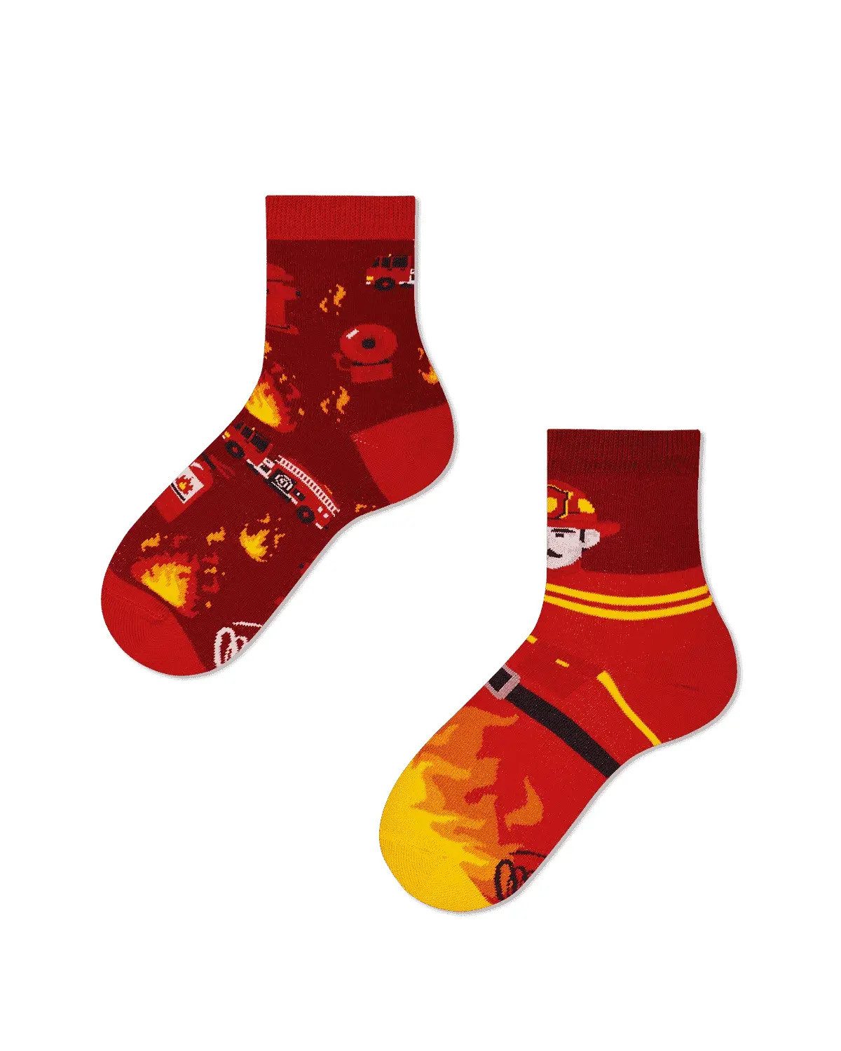 Many Mornings Freizeitsocken Many Mornings Kids The Fireman (1 Paar, 1-Paar, 1 Paar) immer ein dismatching Paar