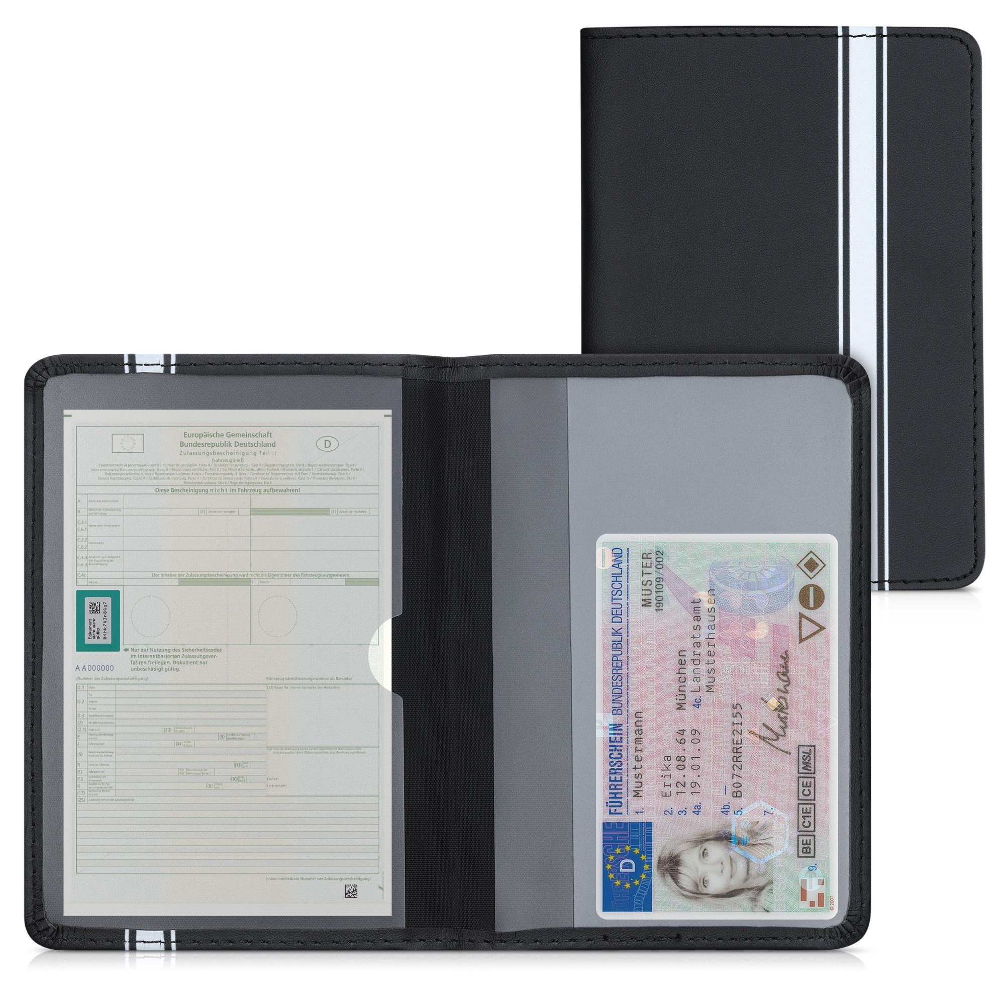 kwmobile Etui Fahrzeugschein Hülle mit Kartenfächern, günstig online kaufen
