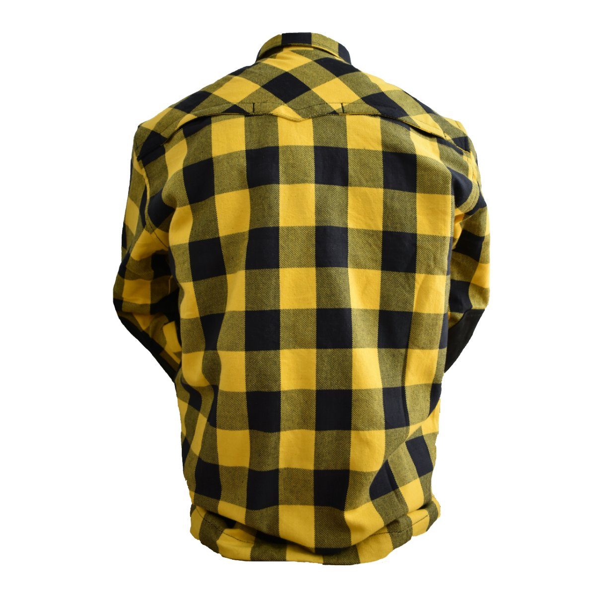 Bores Motorradjacke Bores Jacken-Hemd Lumberjack Herren schwarz gelb 
