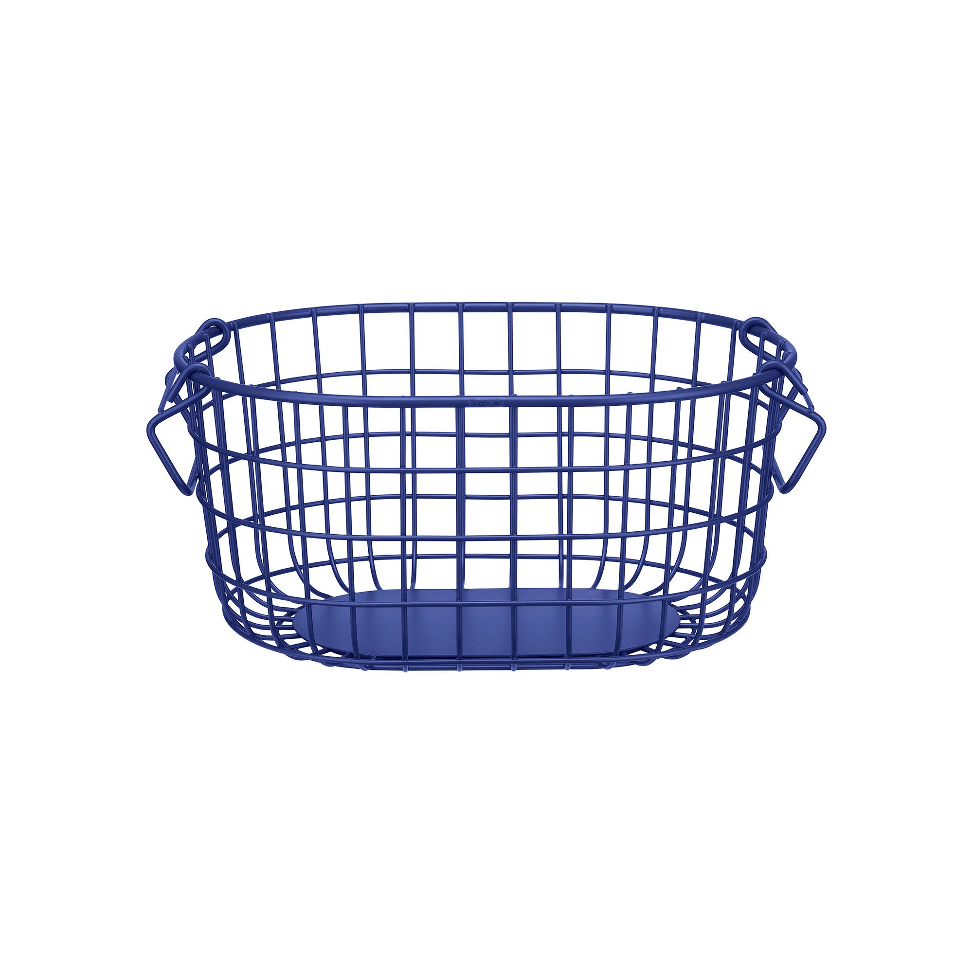 blomus Aufbewahrungskorb -KAGO- Aufbewahrungsbox, Gitterkorb, Organizer: moderner Drahtkorb (1 St), moderner Designfokus, Metall, Henkel zum Tragen, Stapelbar