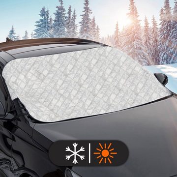 Upgrade4cars Autosonnenschutz Auto Abdeckung für die Frontscheibe, Schützt die Scheibe vor Vereisung, reflektiert UV-Strahlen
