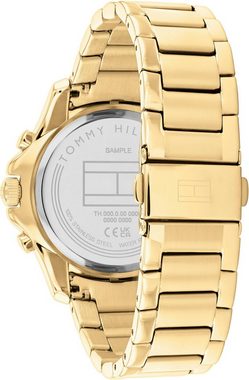 Tommy Hilfiger Multifunktionsuhr SPORT, 1782614, Quarzuhr, Armbanduhr, Damen, Datum, Glaskristalle, 12/24-Std.-Anzeige