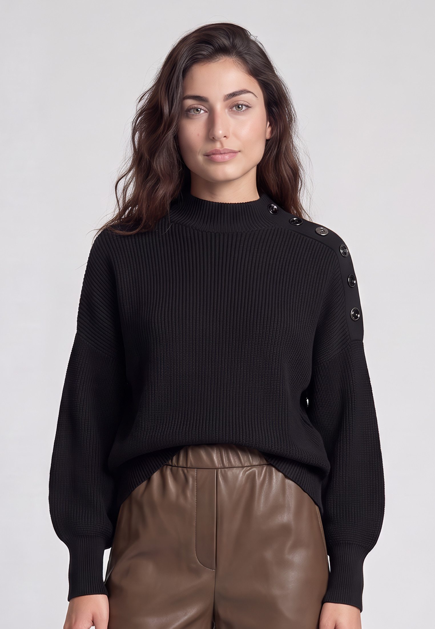 MARC AUREL Stehkragenpullover