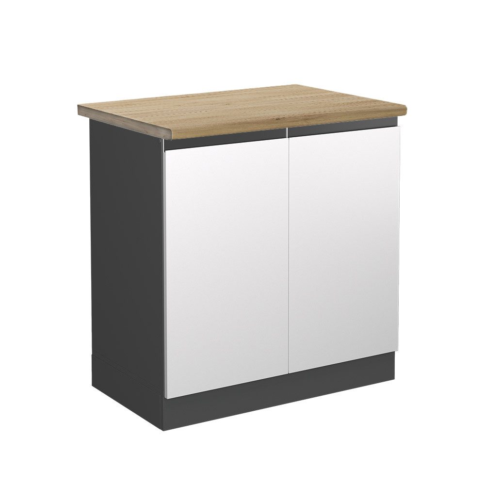 Vicco Spülenunterschrank R-Line Küchenunterschrank für die Spüle Weiß/Anthr günstig online kaufen