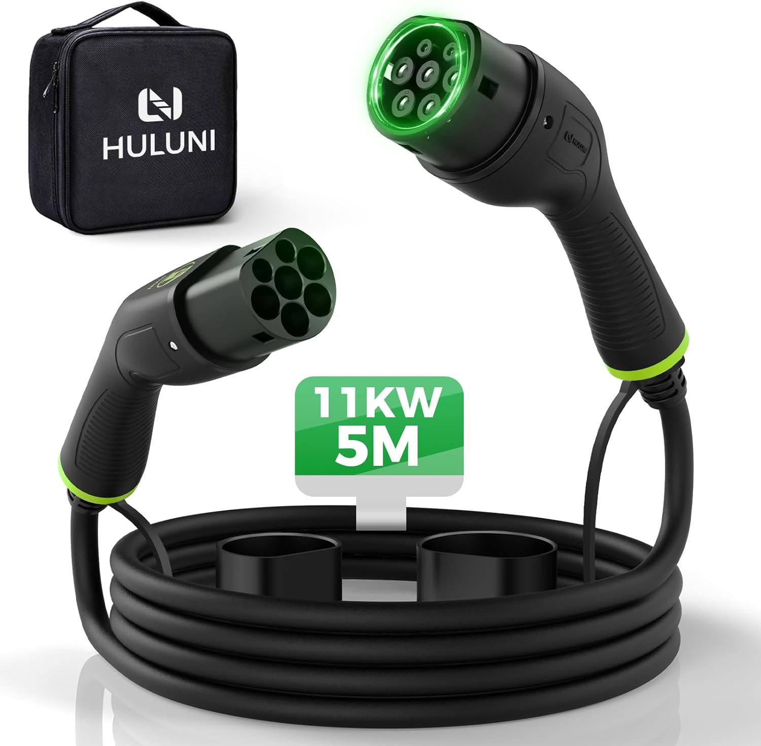 Typ 2 Ladekabel 11kW für Elektroautos 5m, auto zubehör Autoladekabel Autoladekabel