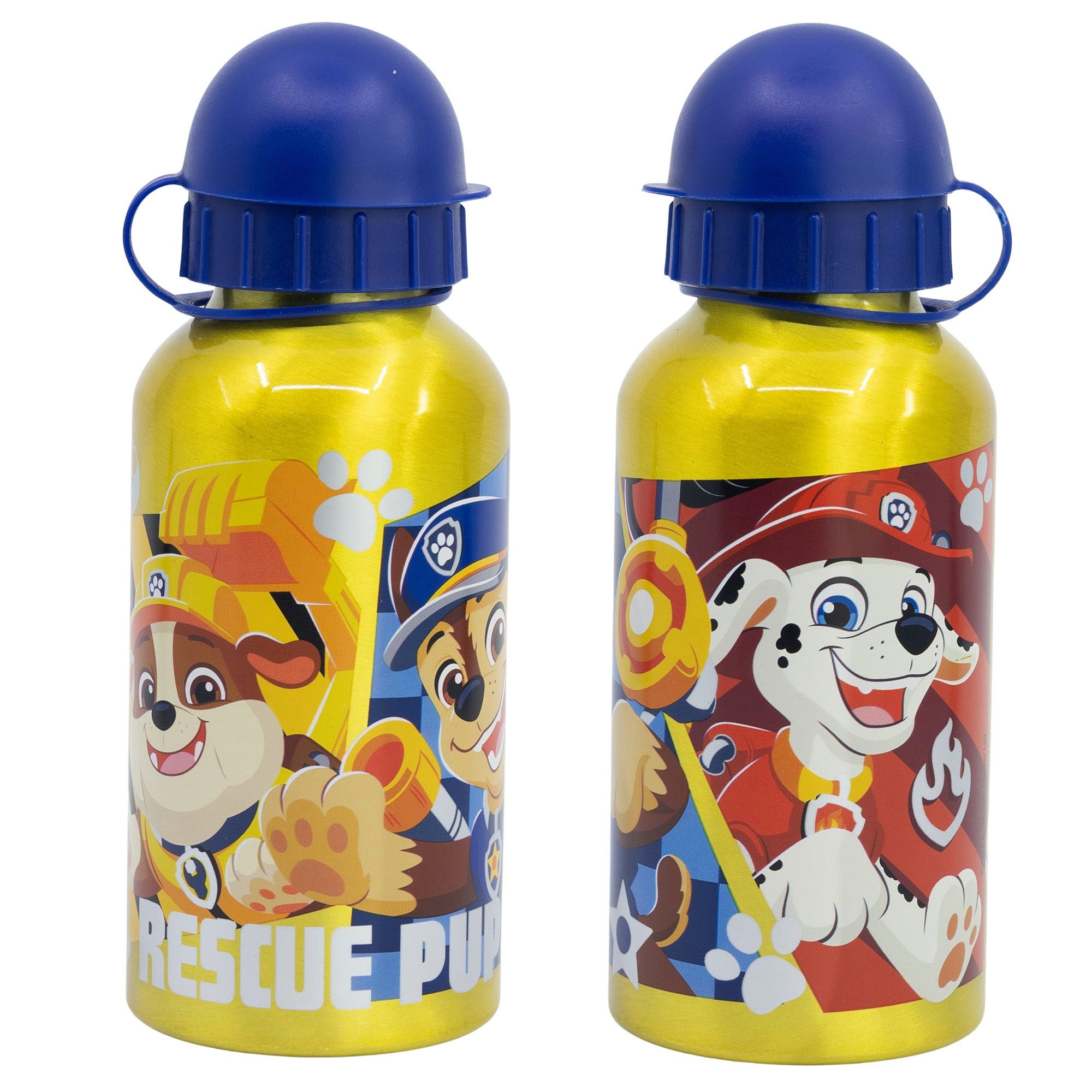 Trinkflasche Paw Patrol Chase Rubble Marshall Alu Wasserflasche Flasche 400 ml
