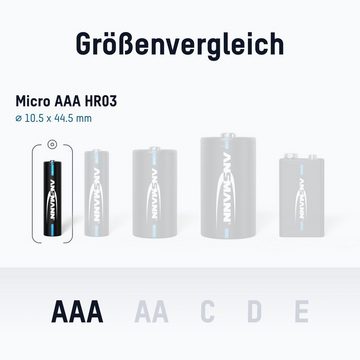 ANSMANN AG Telefon Akku Micro AAA, 6 Stück, 800 mAh NI-MH 1,2V Akku 800 mAh (1.2 V)