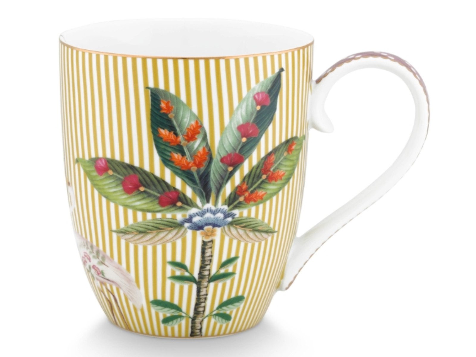 PiP Studio Кухлі La Majorelle Henkelbecher XL gelb 0,45 l, Porzellan, Mug XL La Majorelle Yellow 450ml