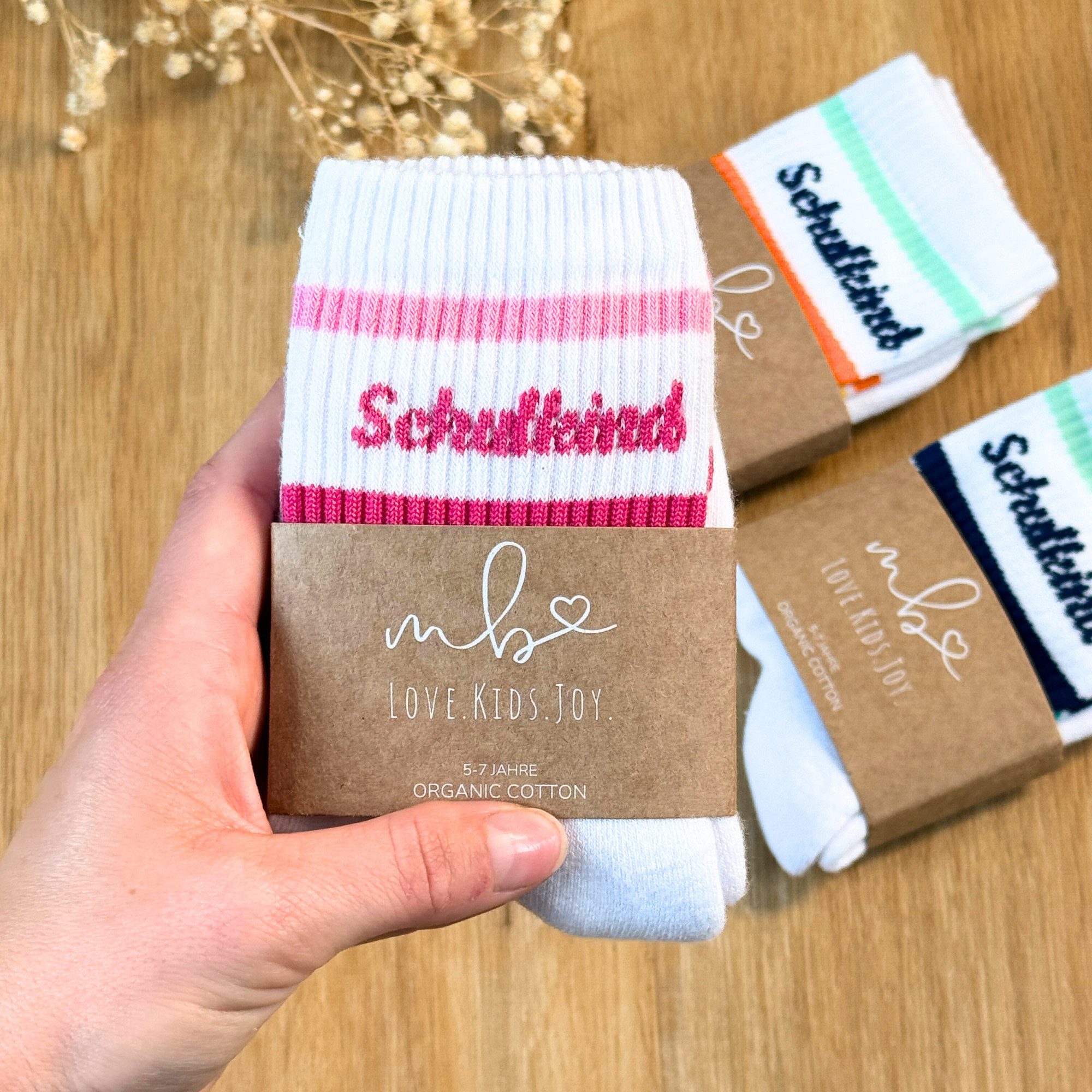 MeinBaby123® Freizeitsocken Schulkind Socken, Geschenk zur Einschulung, Geschenkidee Einschulung, Outfit Einschulung, Schulkind 2025 – Bild 3 von 5