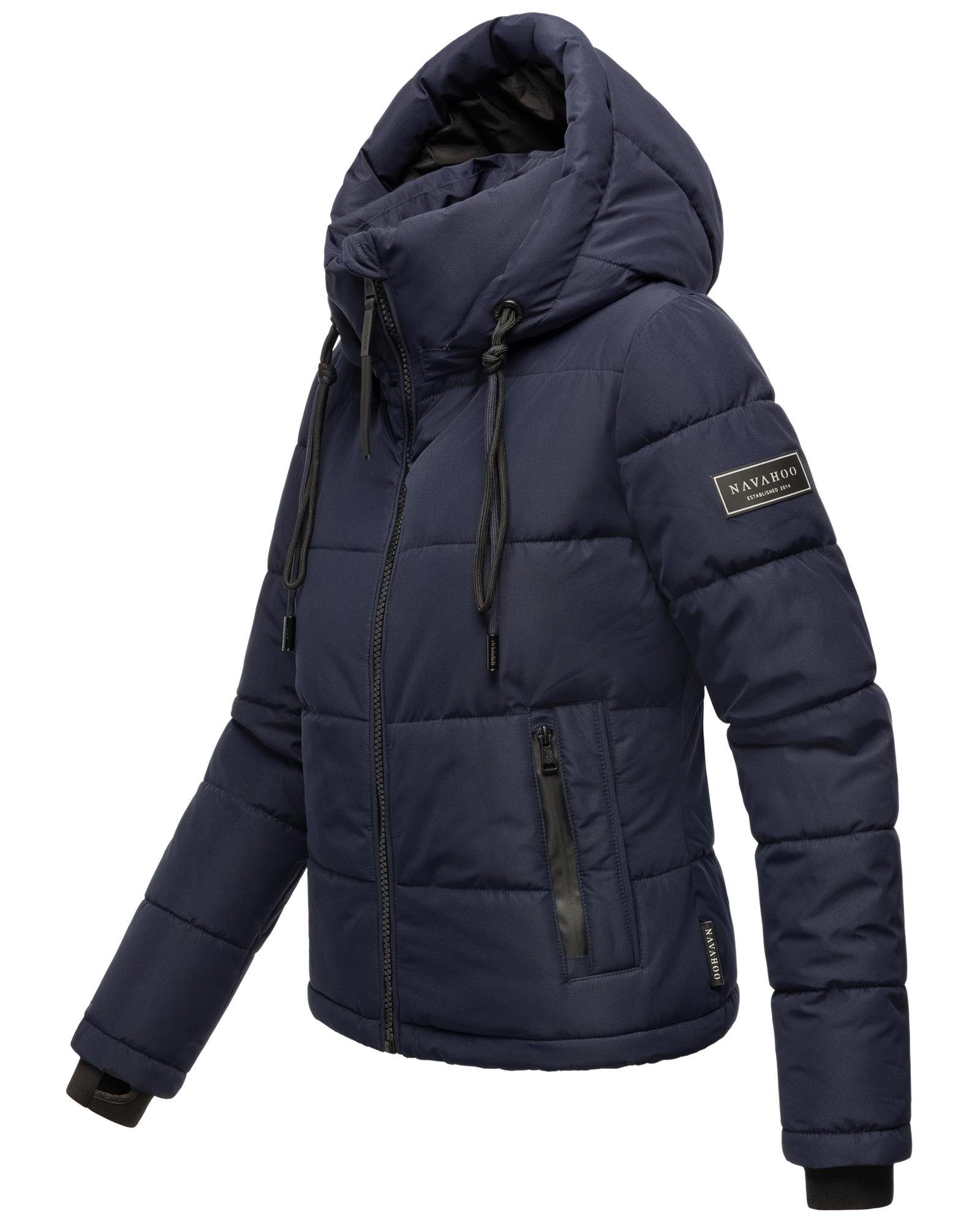 Navahoo Steppjacke Mit Liebe XIV Warme gesteppte Damen Winterjacke mit kuscheligem Kragen