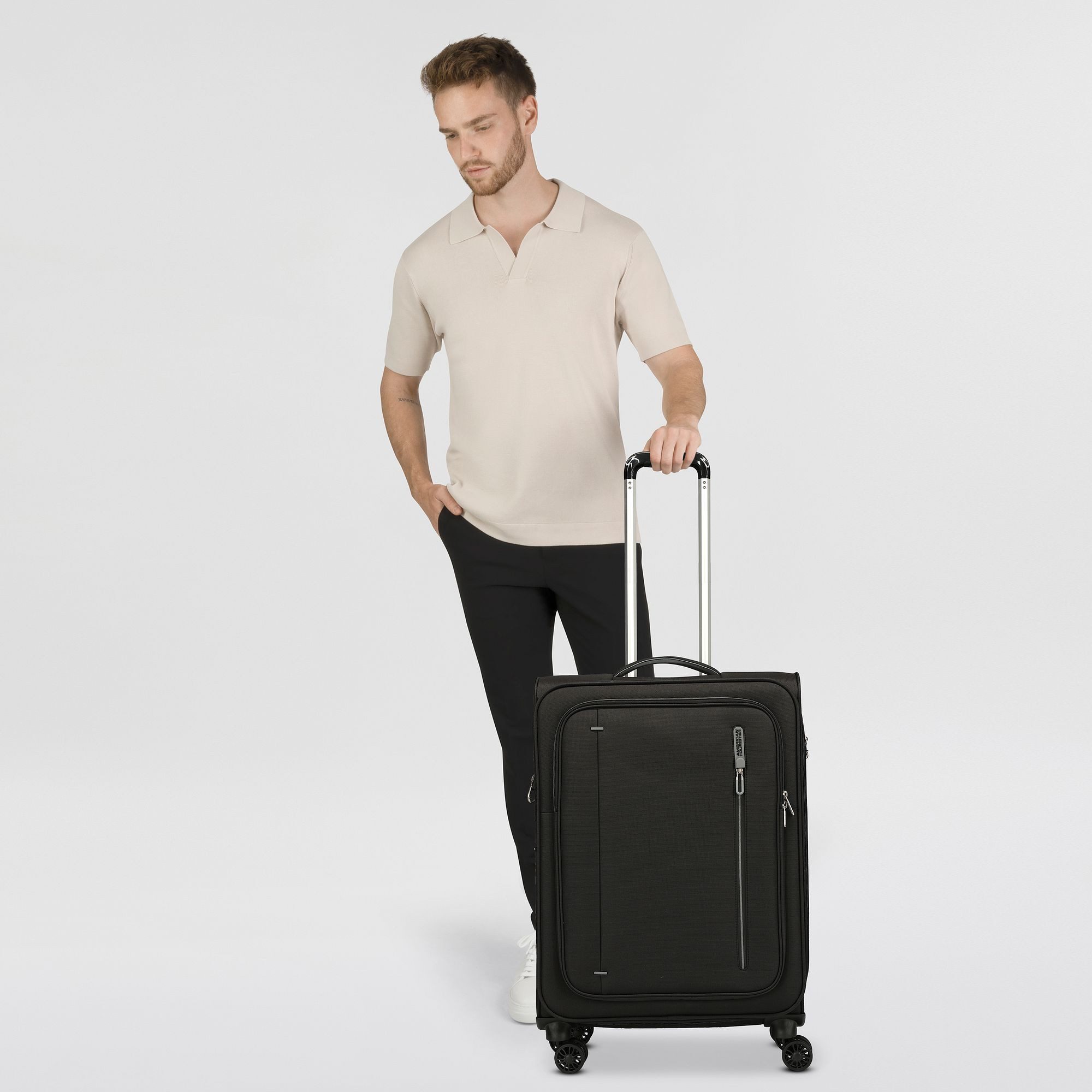 American Tourister® Weichgepäck-Trolley Cloudrider, 4 Rollen, Polyester