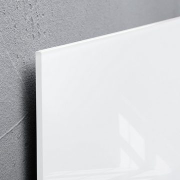 Sigel Magnettafel, Glas-Magnettafel Artverum Line Art - 48 x 48 cm - weiß, schwarz