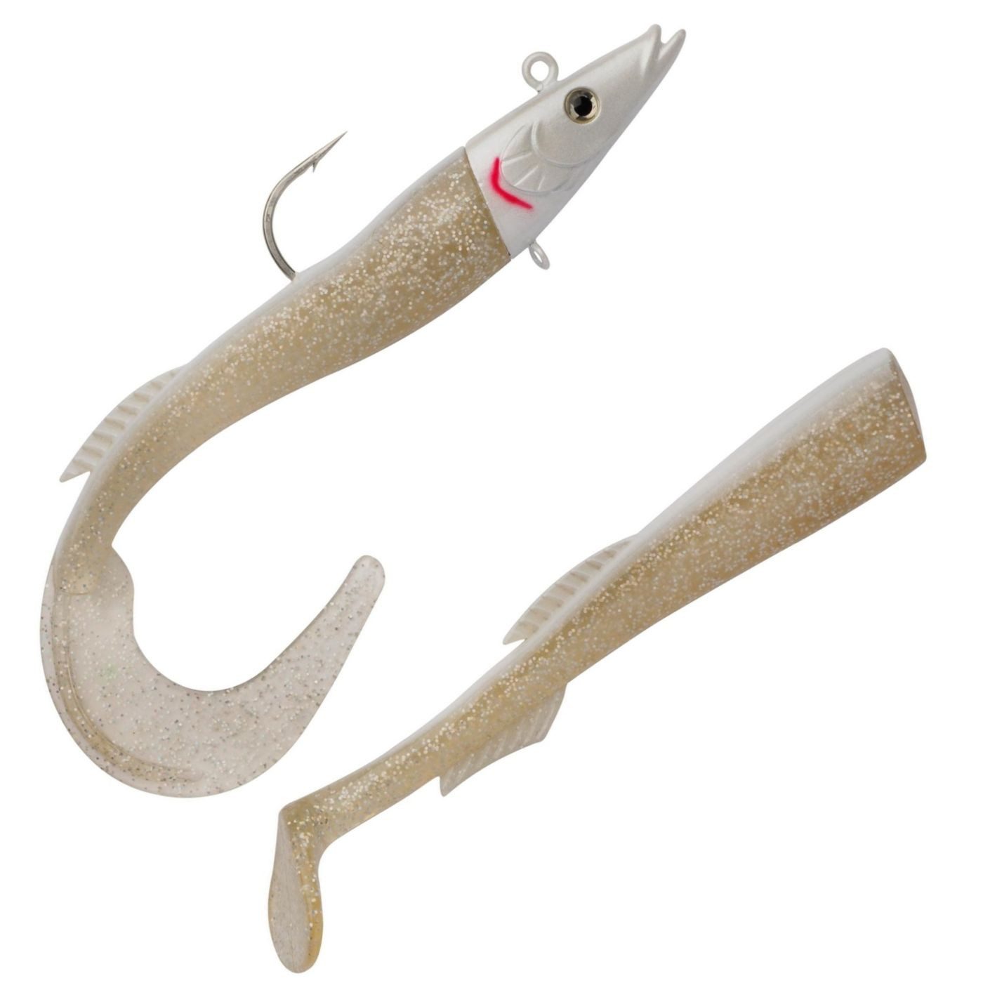 Berkley Kunstköder Berkley PowerBait Power Sandeel - Gummifisch mit Jigkopf