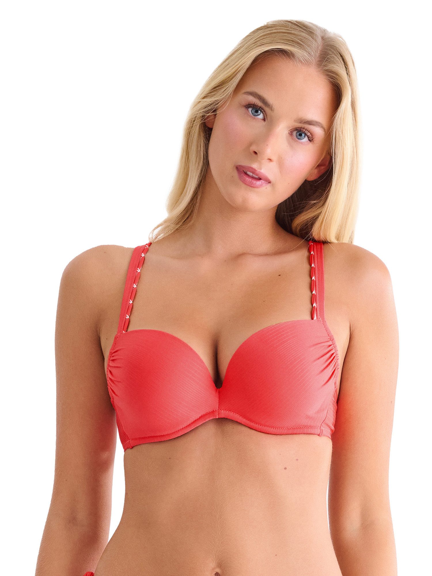Lisca Balconette-Bikini-Top Push-up Bikini-Oberteil Panama (Stück, 1-St), stabile Push up Schale, schmale Stegmitte