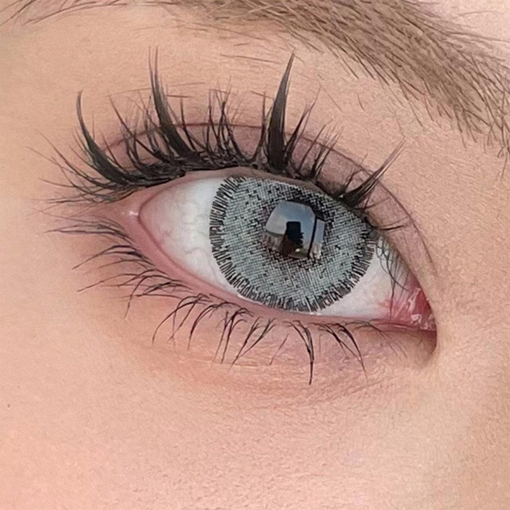 KokoLenses Jahreslinsen Farbige Kontaktlinsen Blau deckend weiche Augen Linsen ohne Sehstärke, Wunderschöne Blaue Jahreslinsen natürliche Kontaktlinsen Damen Herren