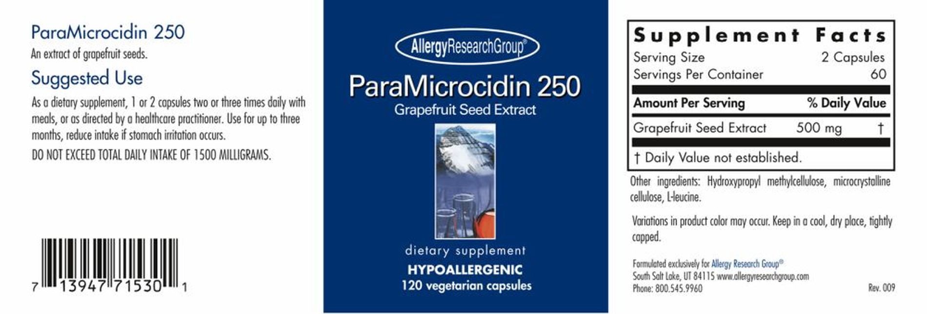 Allergy Research Group Allergy Research Group ParaMicrocidin 250 - 120 veg. Kapseln Kapseln