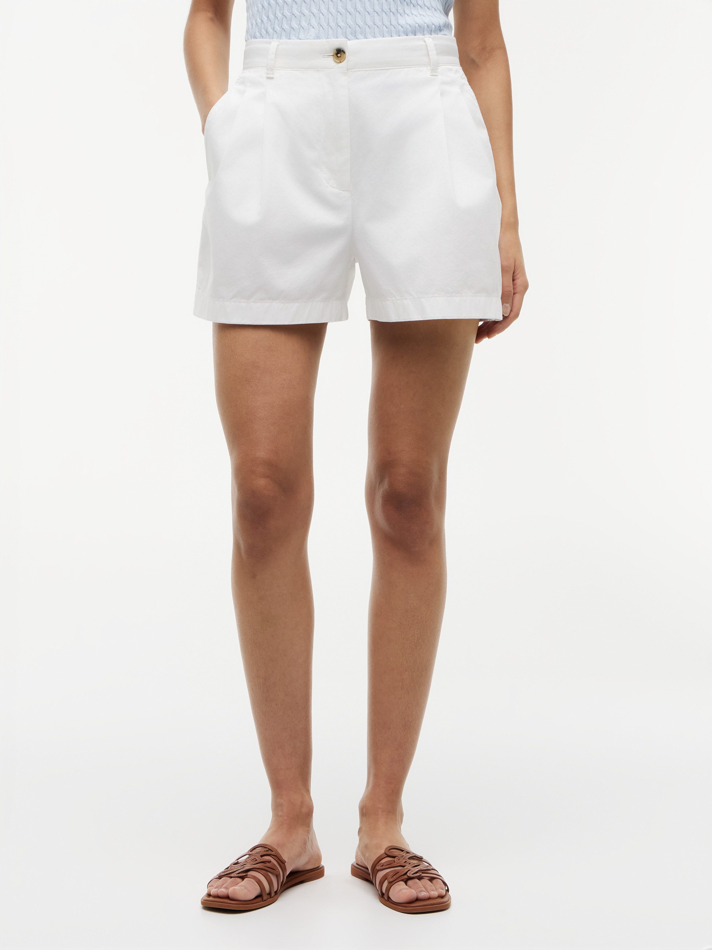 Tommy Hilfiger Shorts COTTON CHINO FLARE SHORTS Baumwolle, in ausgestellter Form