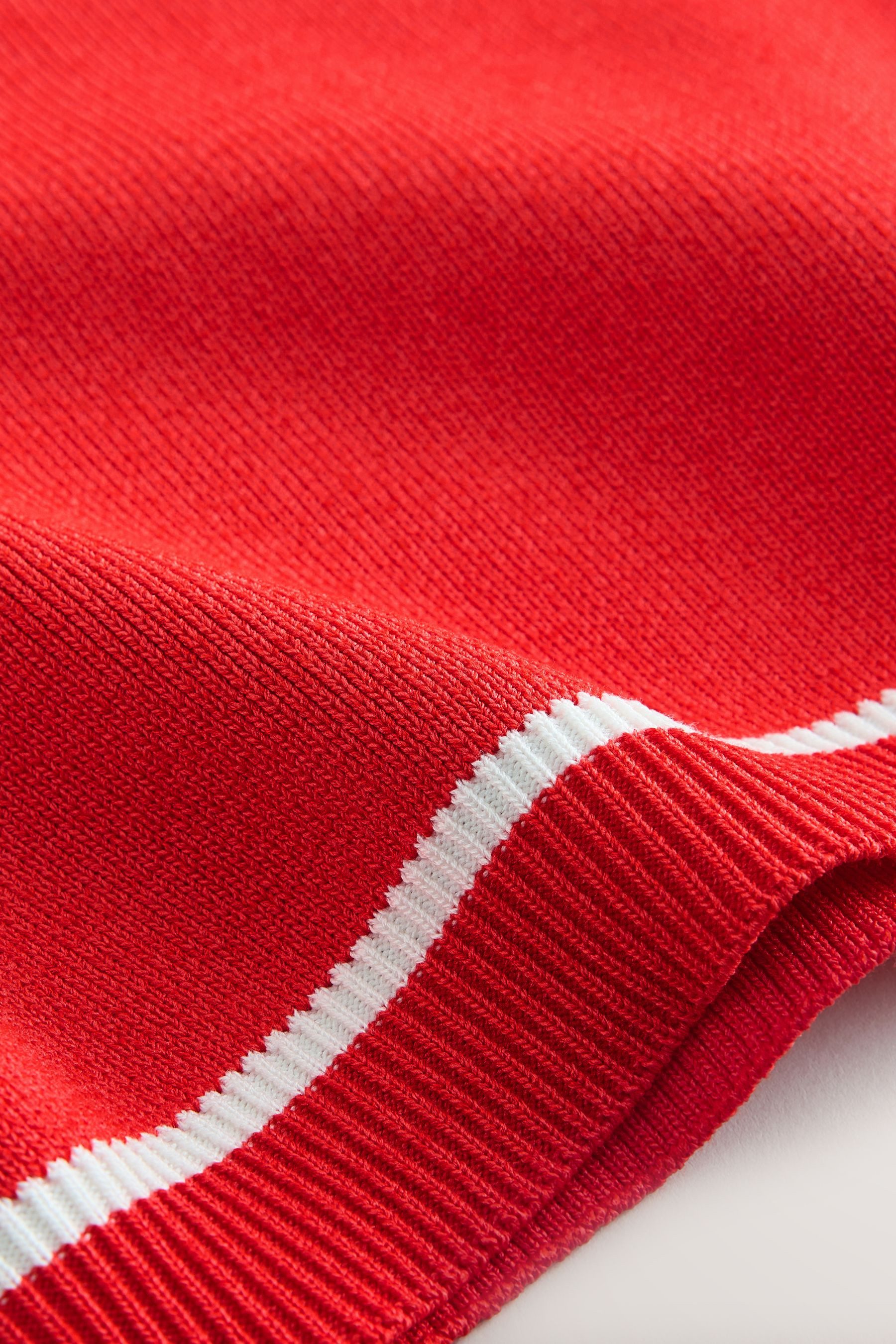 Next Troyer Strick-Poloshirt mit RV-Kragen (1-tlg)