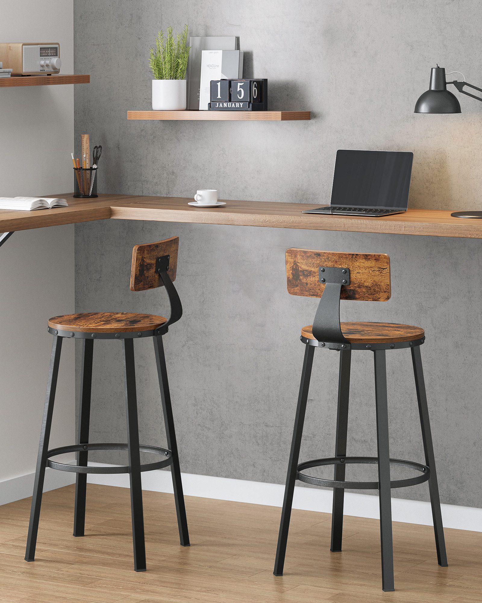 VASAGLE Barhocker Barstühle (Set, 2 St), günstig online kaufen