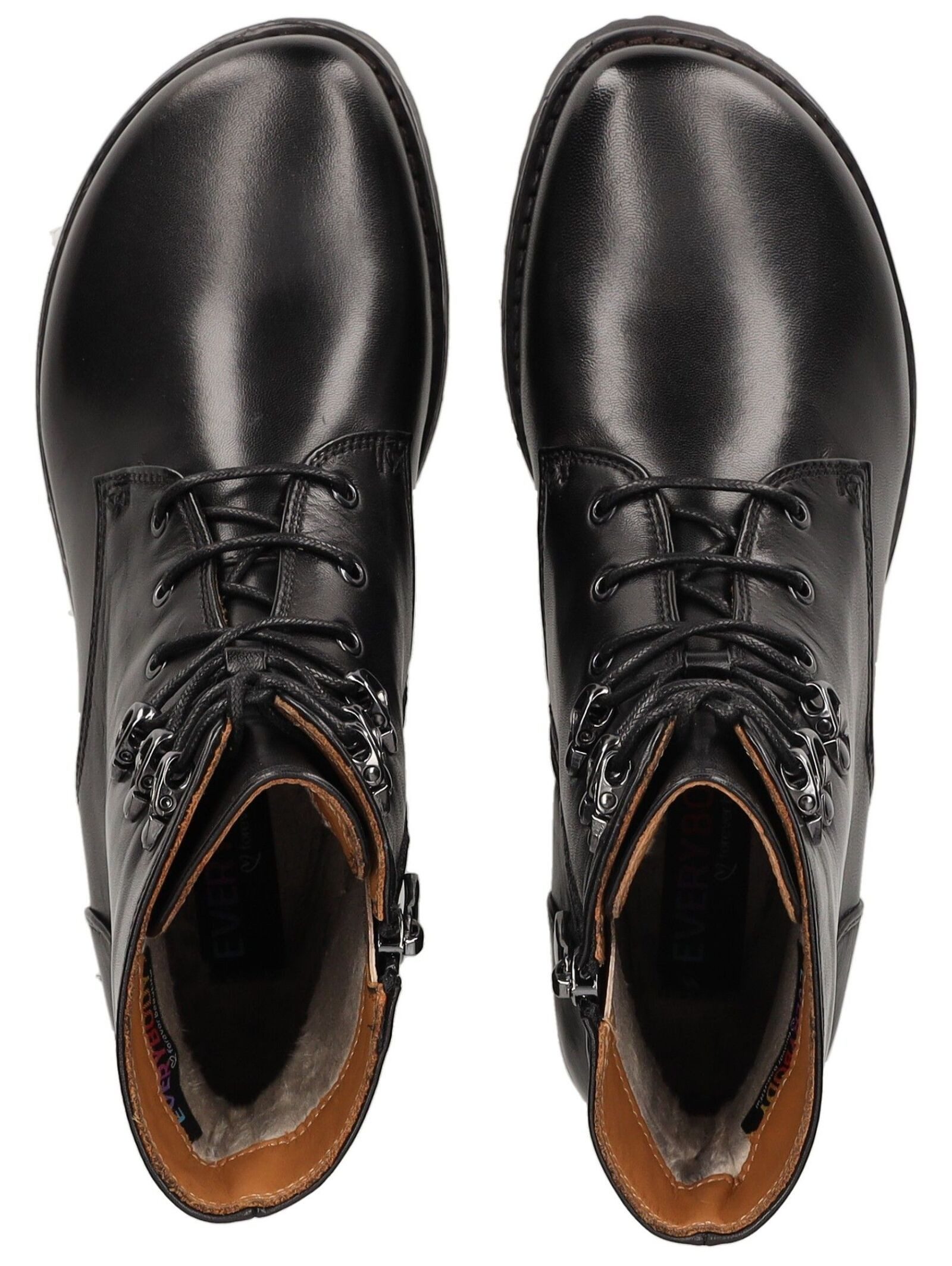 Everybody Everybody Stiefelette Leder Schnürstiefelette