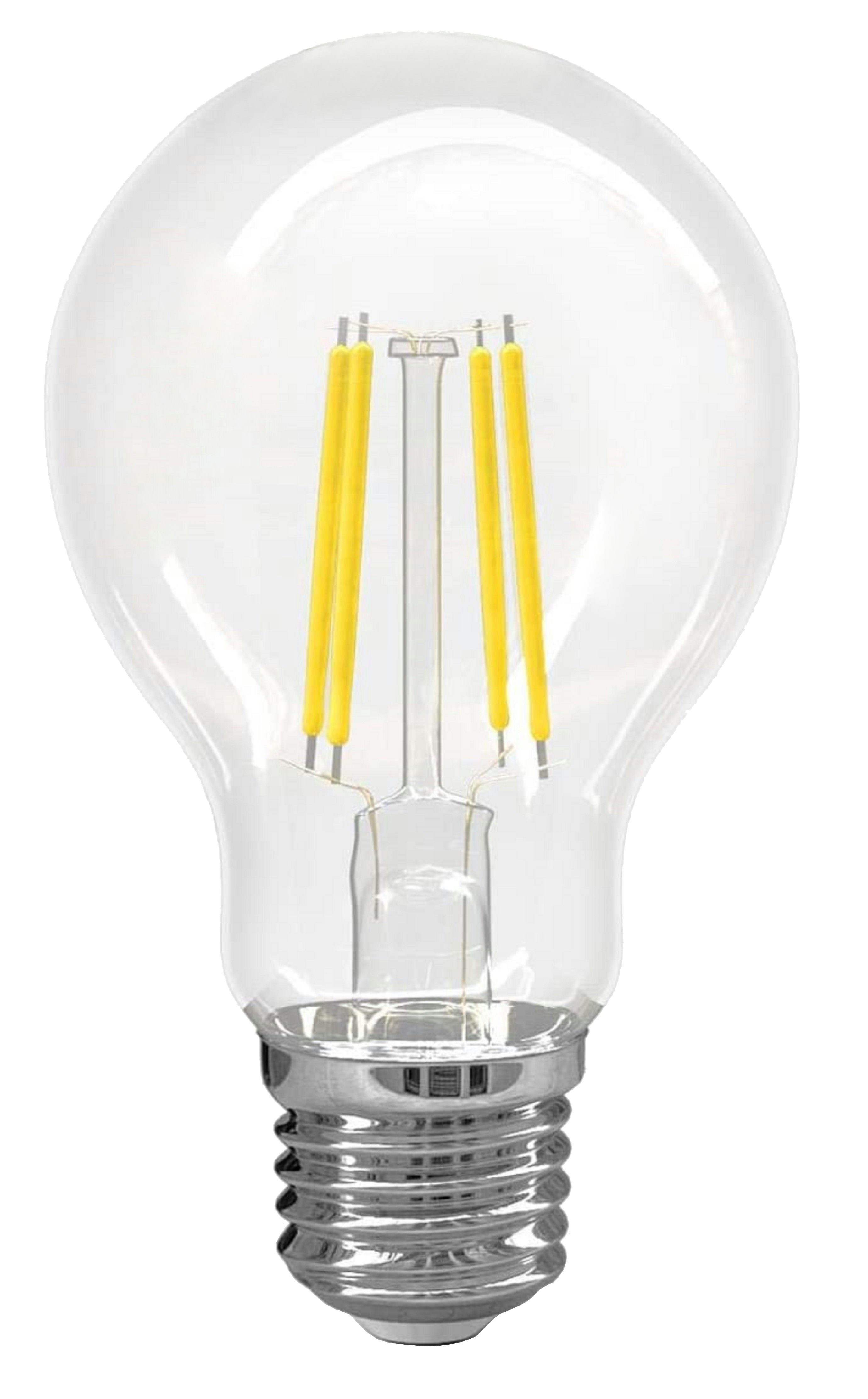 TRANGO LED-Leuchtmittel, 3er Pack E27001-3 LED Filament Birne 8 Watt 850 Lumen - 3000K warmweiß - Ersatz für 60W Glühlampe - Glühbirne - Birne in Tropfen Form mit E27 Fassung Abstrahlwinkel 360°, 3 St.