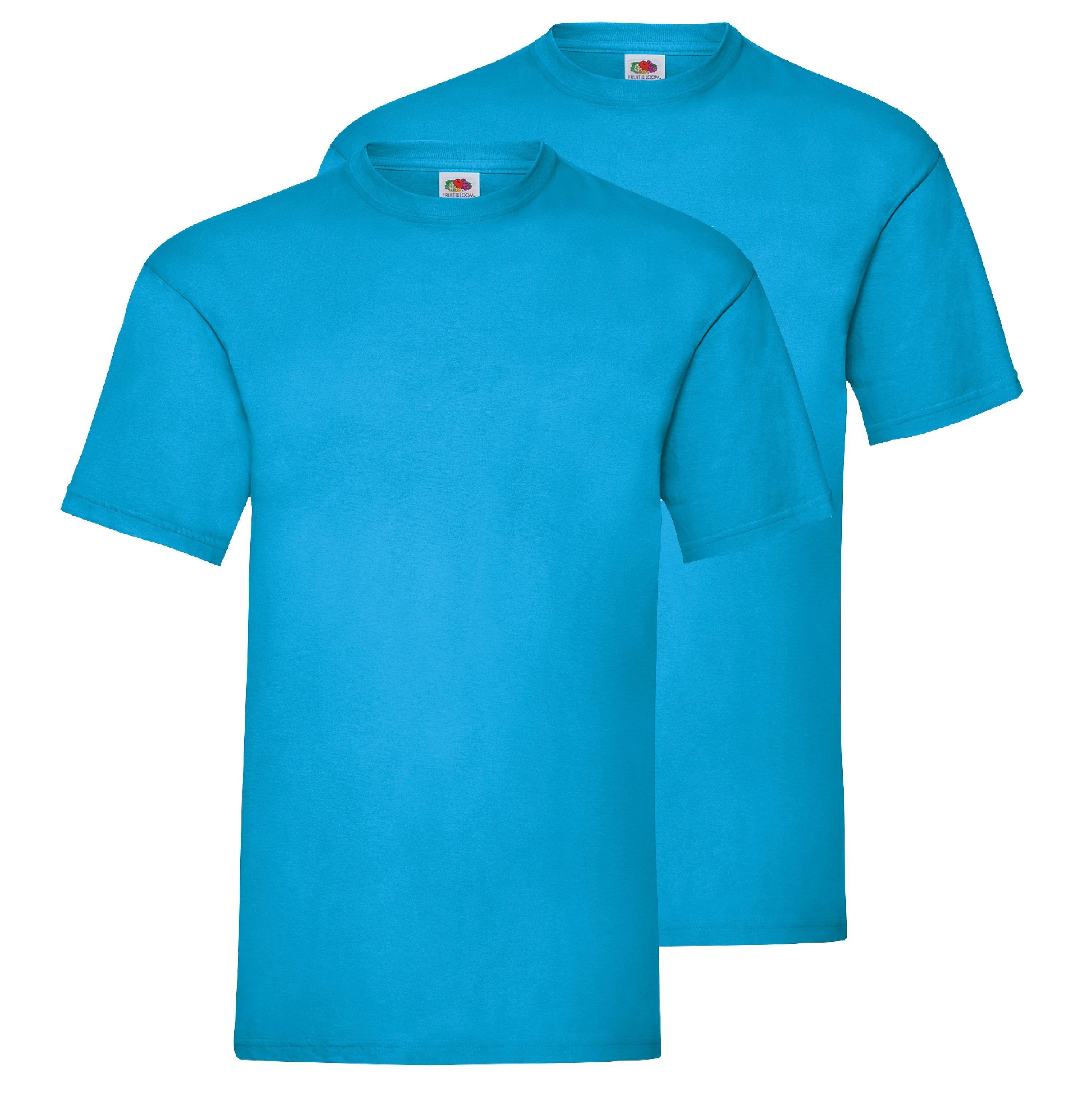 Fruit of the Loom Rundhalsshirt Valueweight T-Shirt azurblau