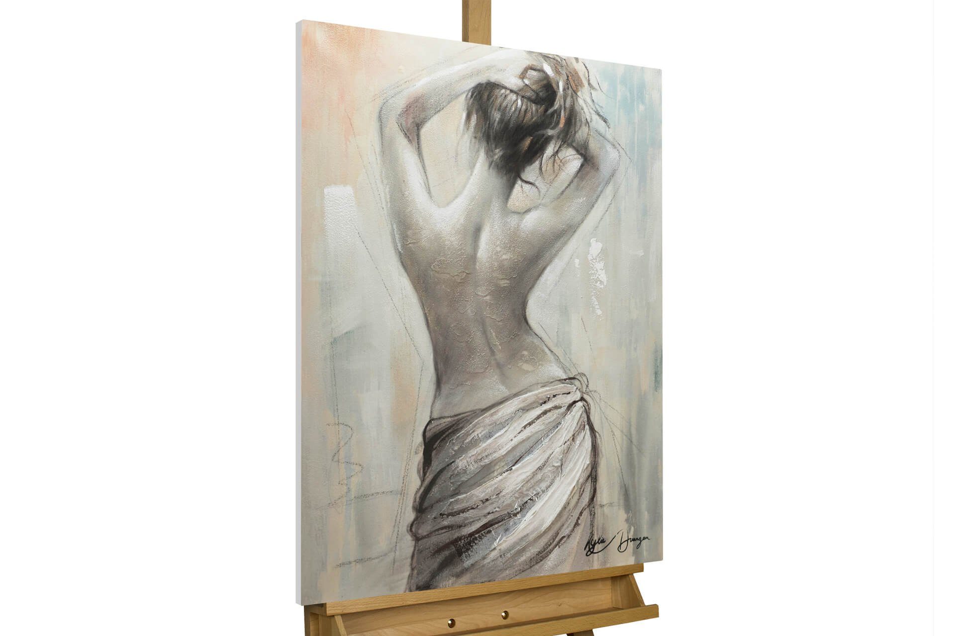KUNSTLOFT Gemälde Tanz der Sinnlichkeit 60x80 cm, Leinwandbild 100% HANDGEMALT Wandbild Wohnzimmer