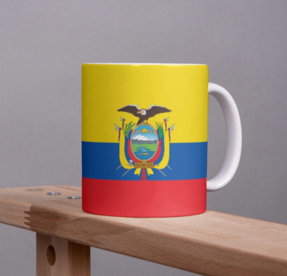 Büro Tasse Tinisu Becher Kaffee Cup National Tasse Kaffeetasse Pot Ecuador Flagge
