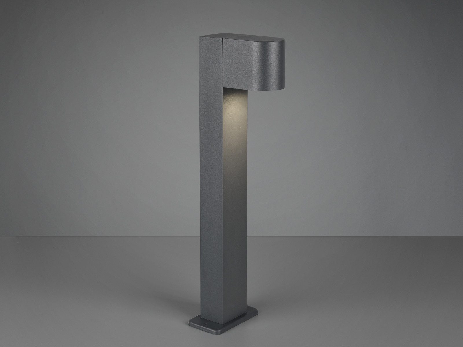 TRIO Leuchten LED Pollerleuchte, LED wechselbar, Warmweiß, Geh-wegleuchte Anthrazit, 50cm, Wegbeleuchtung Garten-weg beleuchten