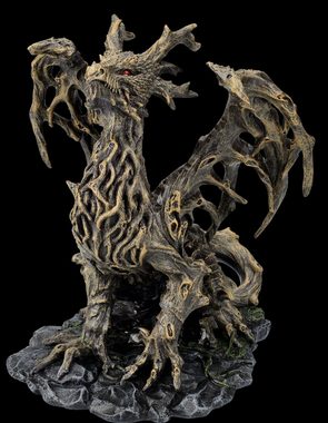 Figuren Shop GmbH Dekofigur Drachenfigur Walddrache - Forest Dragon - Fantasy Dekoration Drache