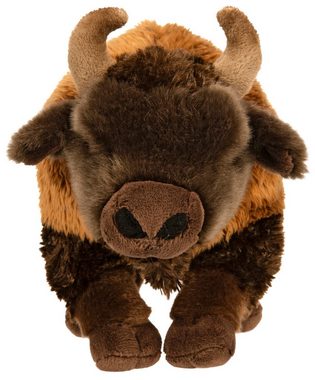 Uni-Toys Kuscheltier Bison - 29 cm (Länge) - Plüsch-Rind, Wisent, Büffel - Plüschtier, zu 100 % recyceltes Füllmaterial