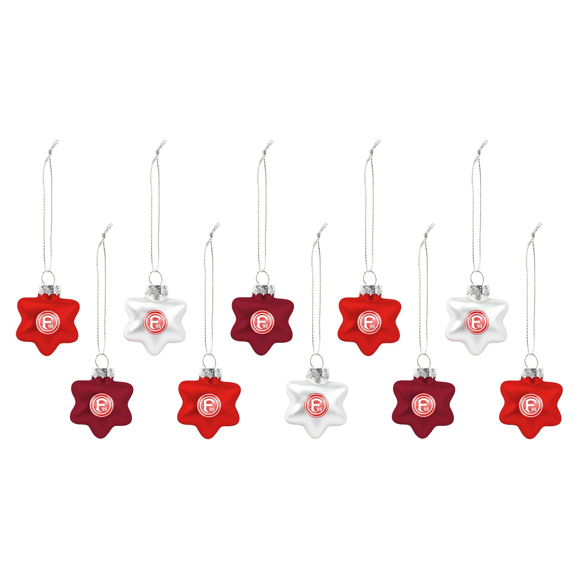 Fortuna Düsseldorf Christbaumschmuck Fortuna Düsseldorf Christbaumsterne 10er-Set