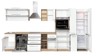 HELD MÖBEL Küchenzeile Eton, mit E-Geräten, Breite 390 cm