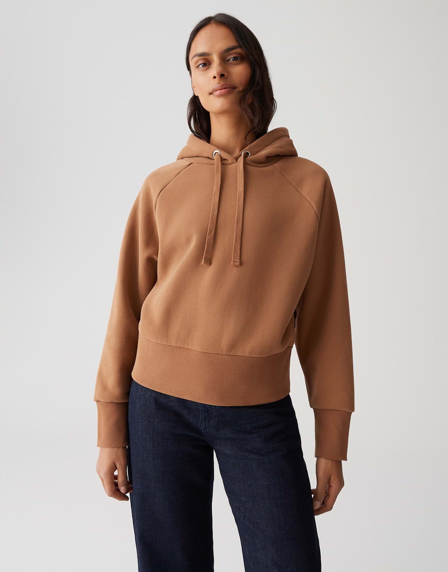 OPUS Hoodie GESIKA aus French Terry Sweatware überschnittene Schulter mit 3 günstig online kaufen
