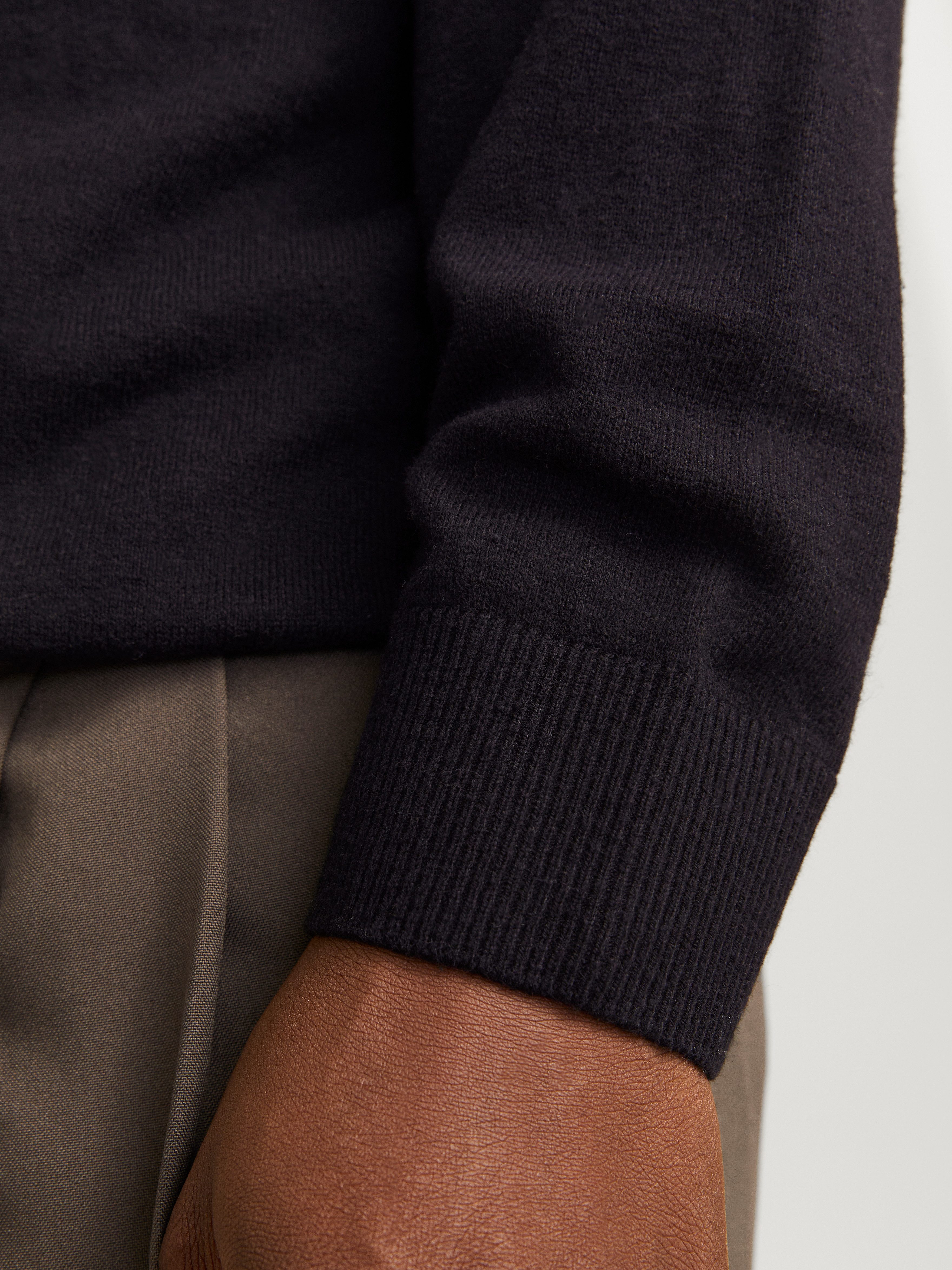 Jack & Jones Polokragenpullover JJEEMIL KNIT POLO HALF ZIP LS NOOS mit Polo Kragen