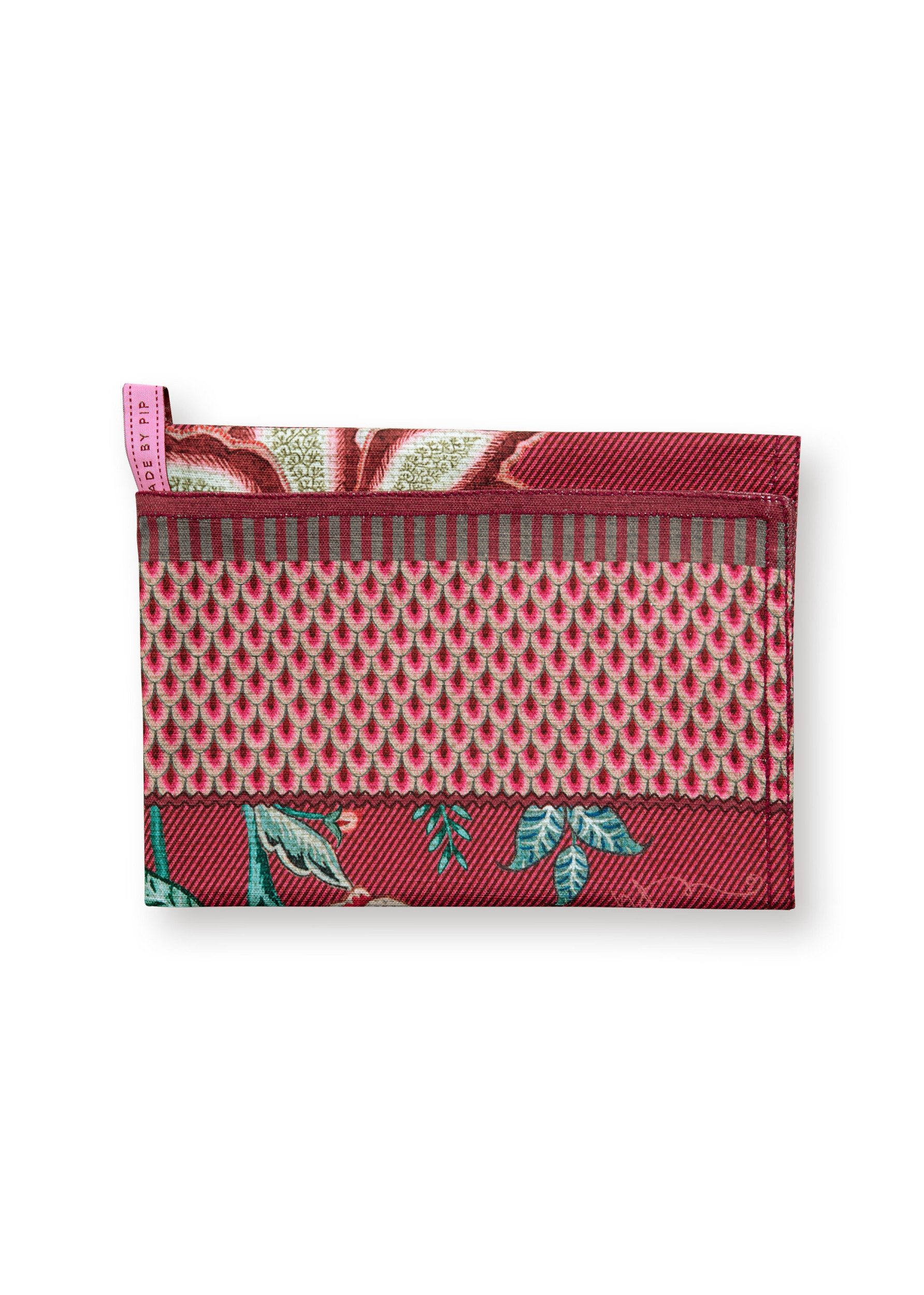PiP Studio Geschirrtuch Flower Festival Geschirrtuch dark pink 50 x 70 cm günstig online kaufen