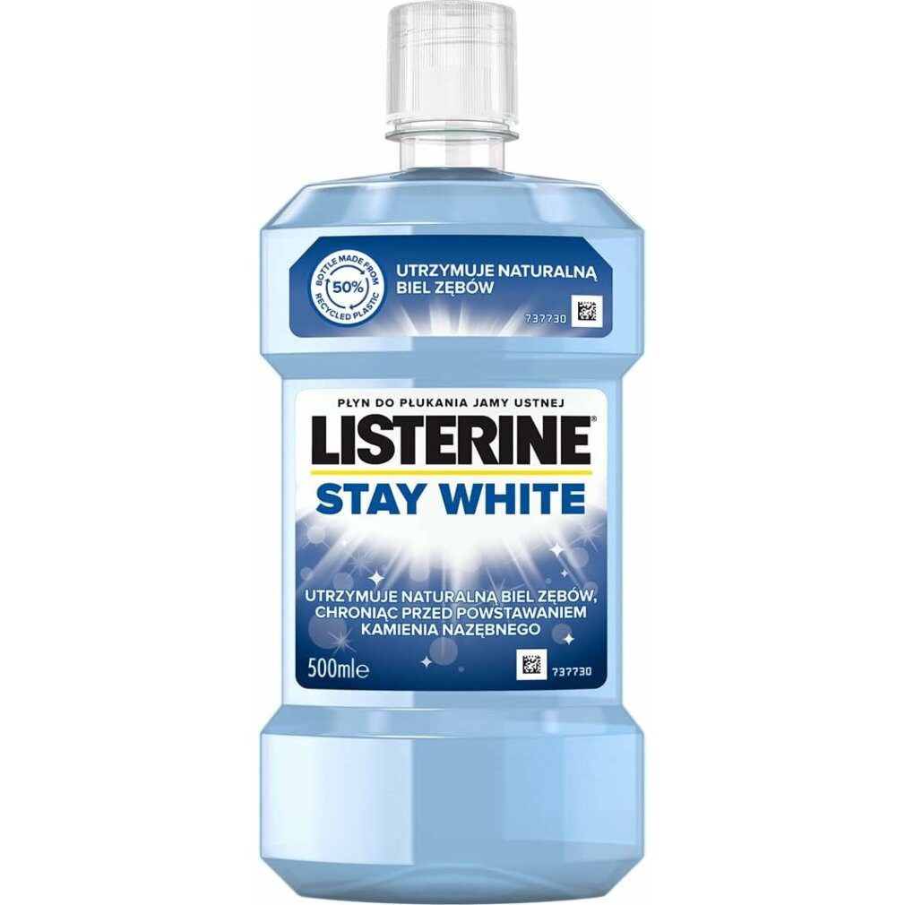 Listerine Mundspülung, Mouthwash Stay White 500ml, (Packung)