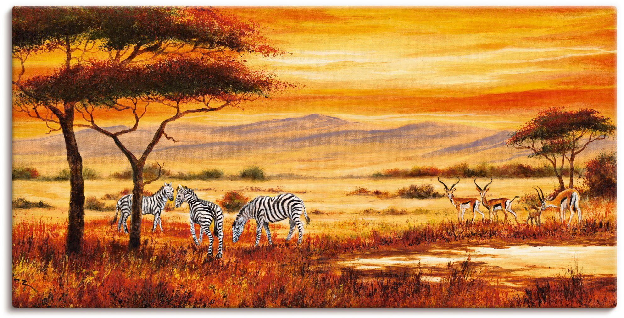 Wandbild Afrikanische Landschaft I