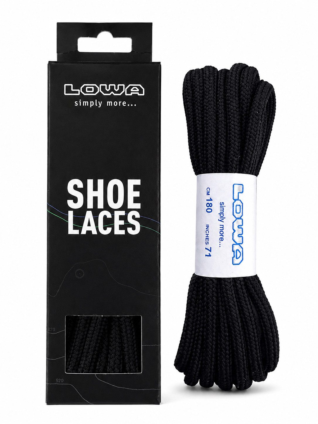 Lowa Schnürsenkel LOWA Trekking Schnürsenkel 180 cm Schwarz Outdoor Schuhe