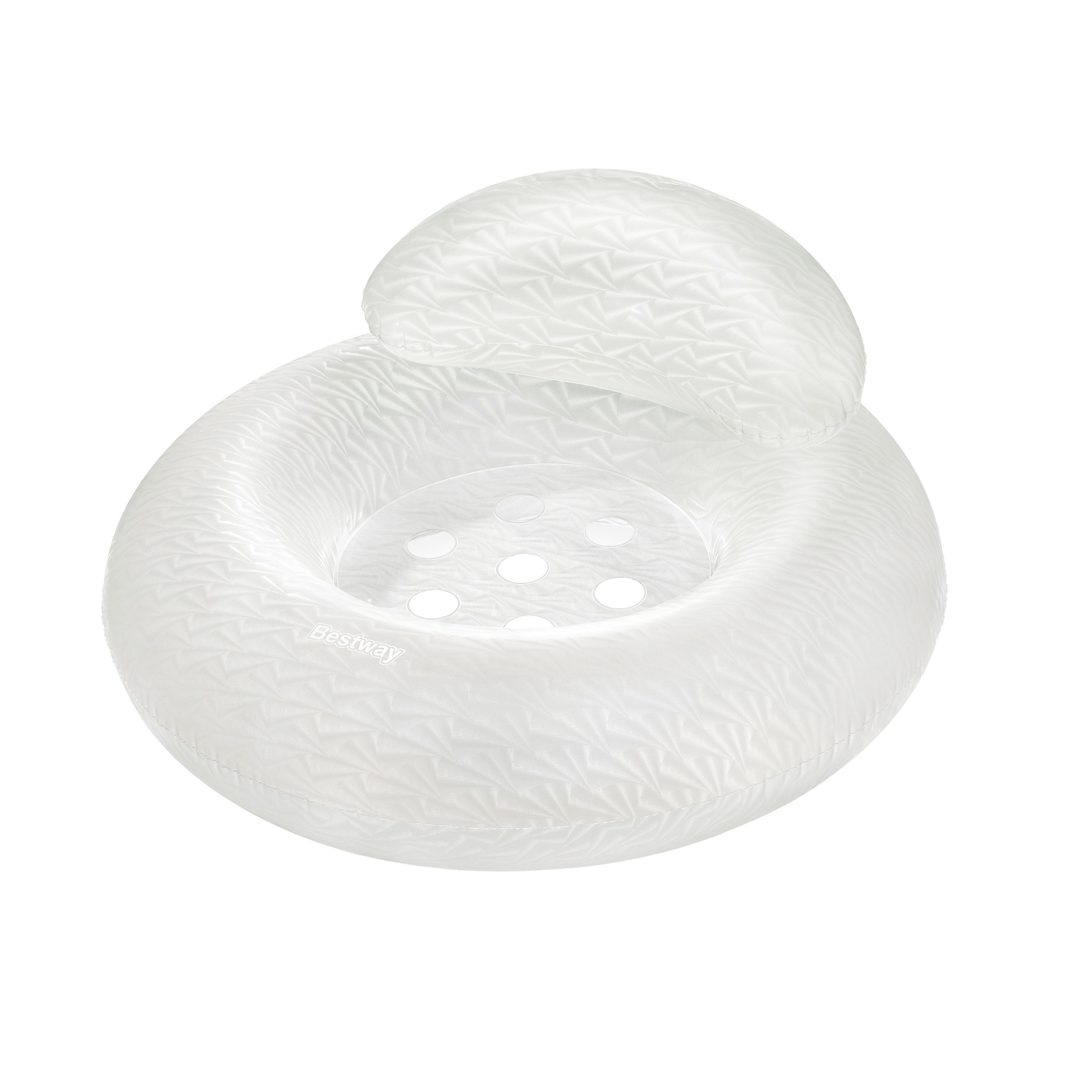 Bestway Schwimmsessel Schwimmring Mondschein 96x96x43cm, mit robusten Haltegriffen